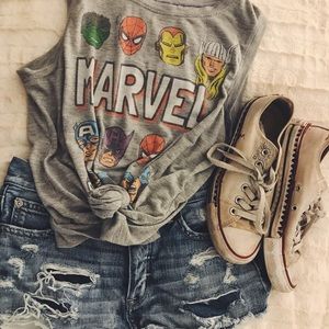 Marvel Superheroes Sleeveless Tanktop
